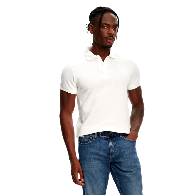 Robe di Kappa Robe di Kappa Polo William 6006170 Λευκό Slim Fit