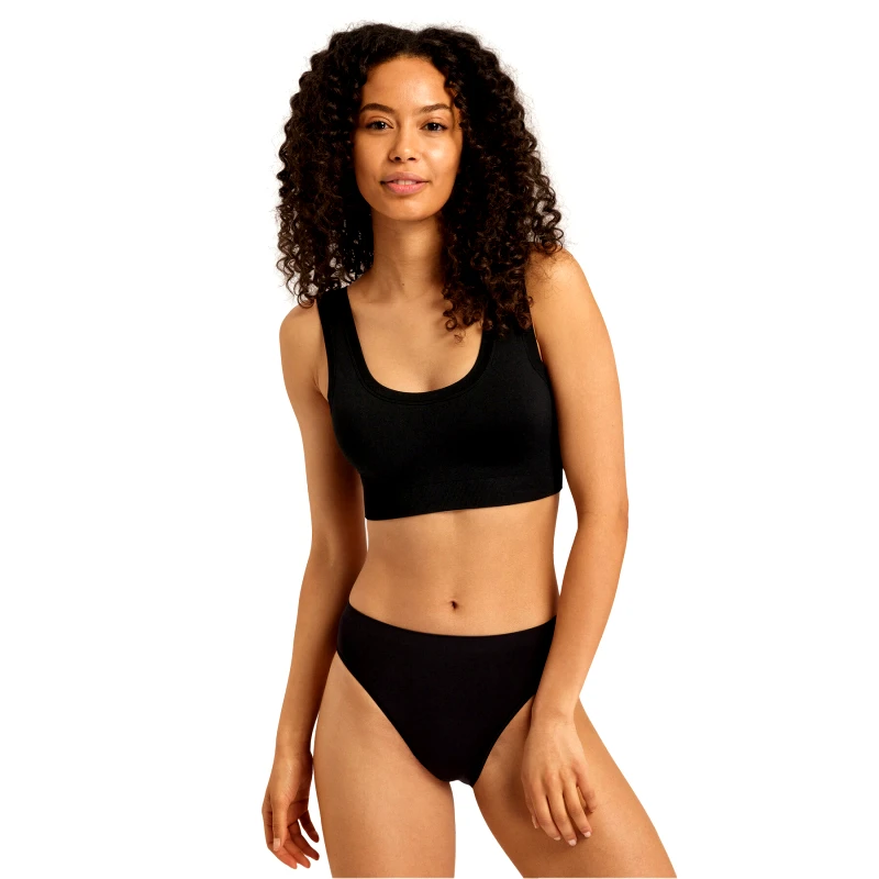 Hanro Hanro Σουτιέν τοπ Touch Feeling 71806 Μαύρο