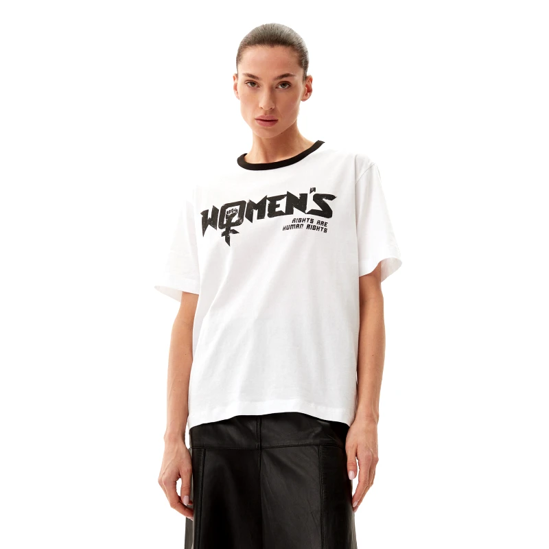 Munthe Munthe T-Shirt Flisha 251111525166 Λευκό Loose Fit