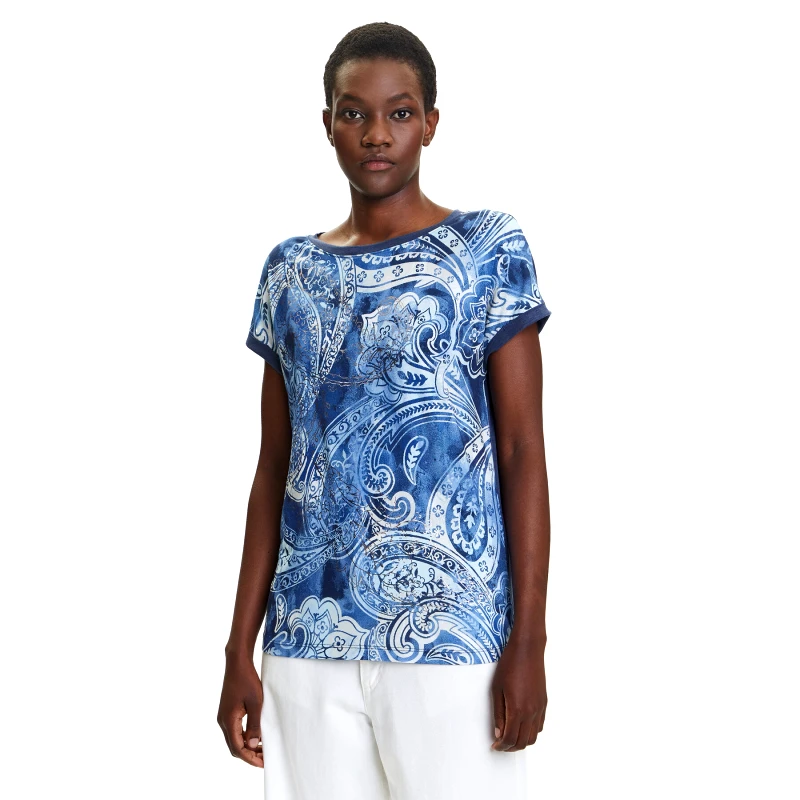 Olsen Olsen T-Shirt 11105117 Μπλε Regular Fit