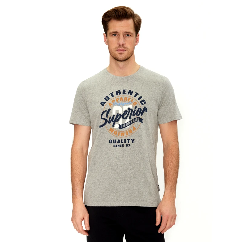 Blend Blend T-Shirt 20717758 Γκρι Regular Fit