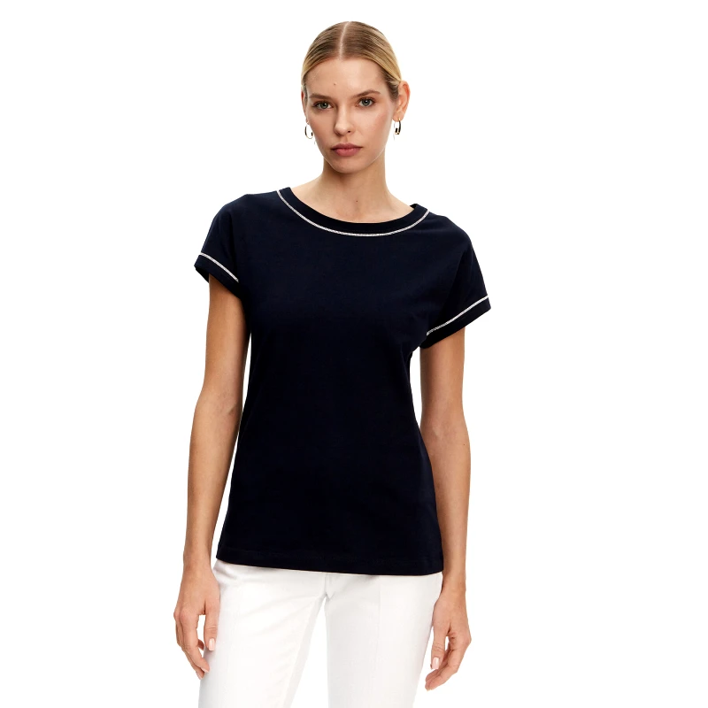 Luisa Spagnoli Luisa Spagnoli T-Shirt Brescello 542123 Μαύρο Regular Fit