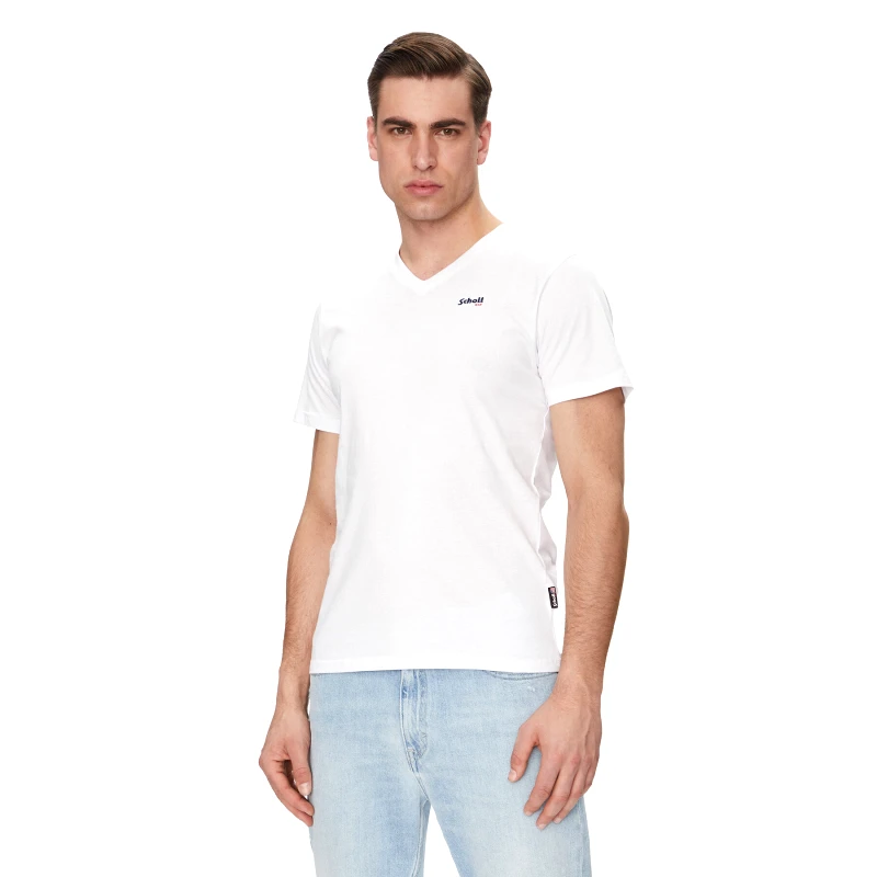 Schott NYC Schott NYC T-Shirt TSCASUALV Λευκό Regular Fit