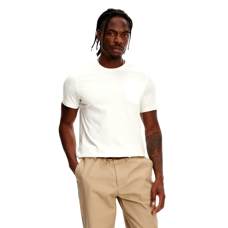 Robe di Kappa Robe di Kappa T-Shirt Dorel 64131EW Εκρού Regular Fit