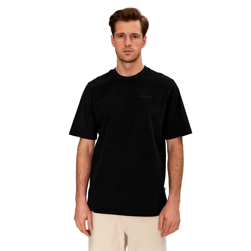 Resteröds Resteröds T-Shirt Tas 20251 2030 Μαύρο Regular Fit
