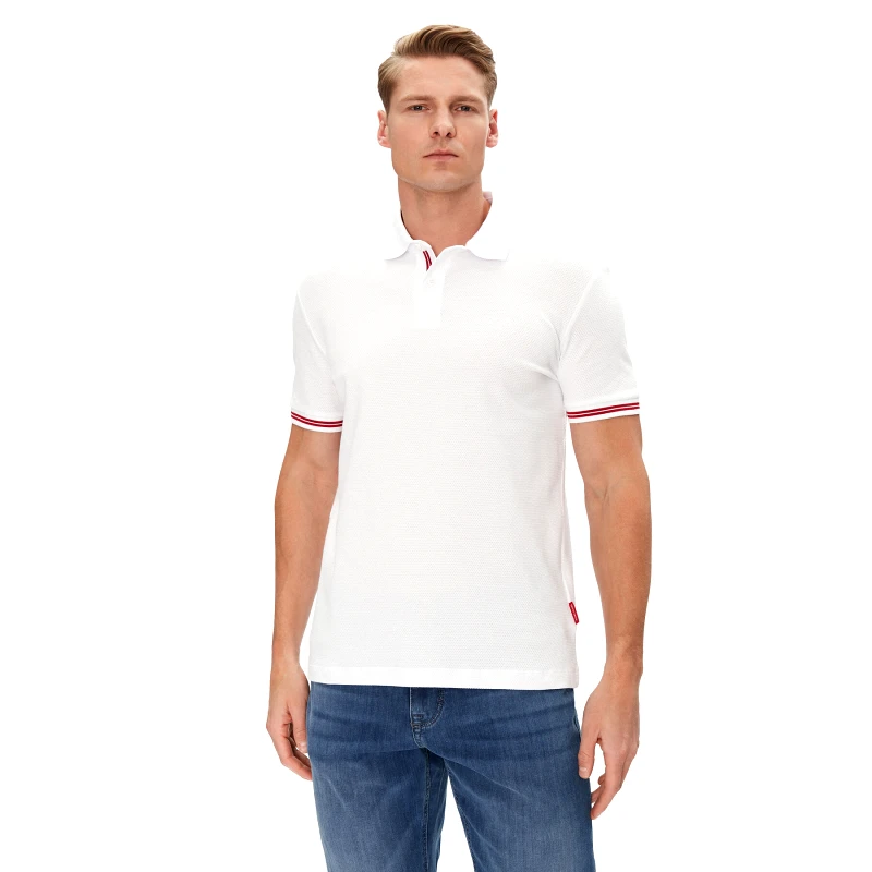 JOOP! Jeans JOOP! Jeans Polo 15 JJJ-17Amare 30046012 Λευκό Modern Fit