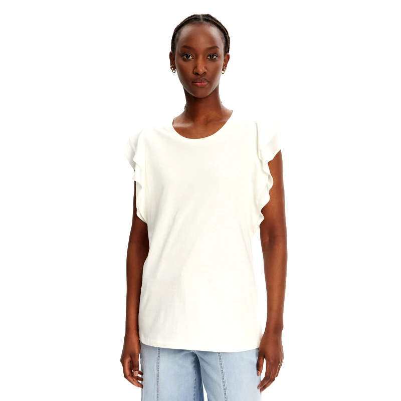 Liu Jo Sport Liu Jo Sport T-Shirt TA5178 J5904 Λευκό Regular Fit