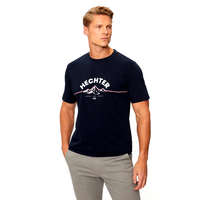 Hechter Paris Hechter Paris T-Shirt 75014 142919 Σκούρο μπλε Regular Fit