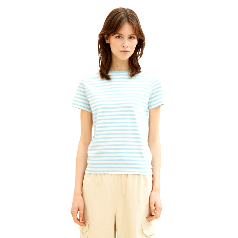 Tom Tailor Denim Tom Tailor Denim T-Shirt 1035867 Πράσινο Boxy Fit