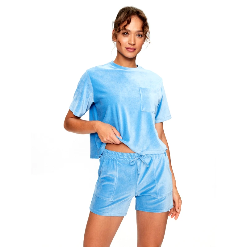 Hunkemöller Hunkemöller Μπλούζα πιτζάμας 203212 Μπλε Comfortable Fit