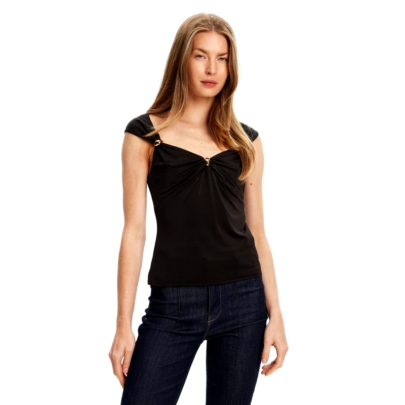 Marciano Guess Marciano Guess Τοπ 5YGP03 6259A Μαύρο Regular Fit
