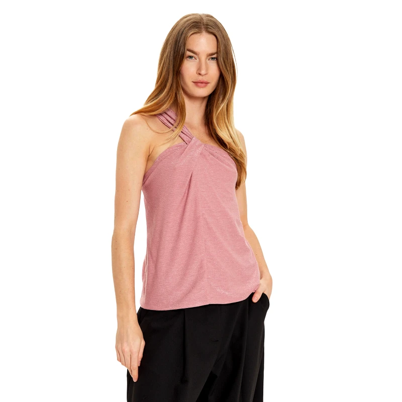 Motivi Motivi Τοπ G242W003241N Ροζ Slim Fit