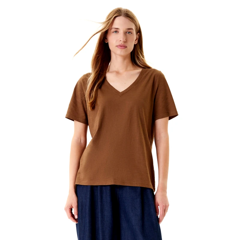 United Colors Of Benetton United Colors Of Benetton T-Shirt 3BVXD400H Καφέ Relaxed Fit