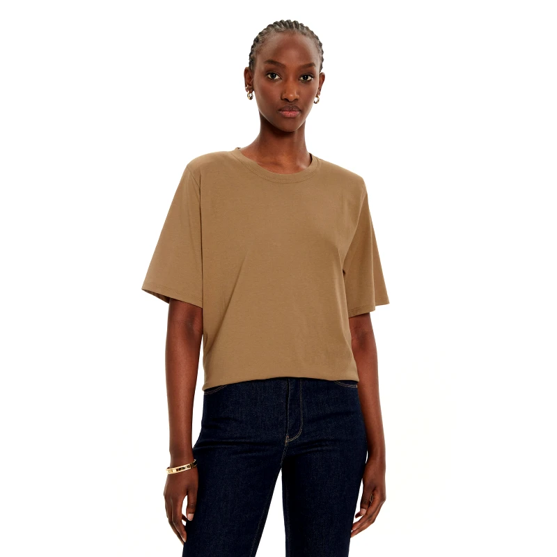 ViCOLO ViCOLO T-Shirt UB0294 Καφέ Regular Fit