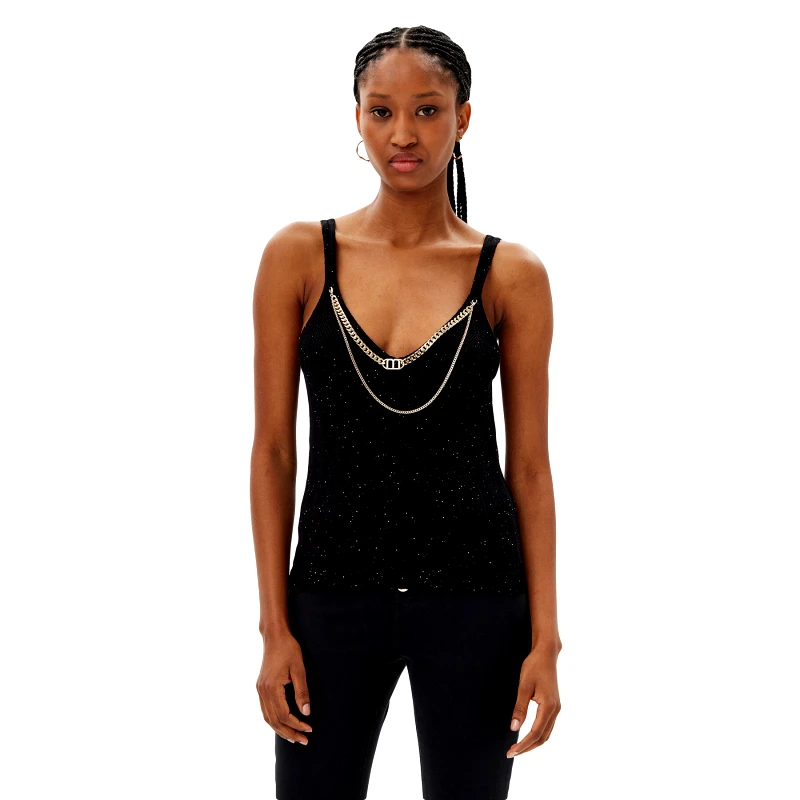 MET MET Τοπ M10 238MG Μαύρο Regular Fit