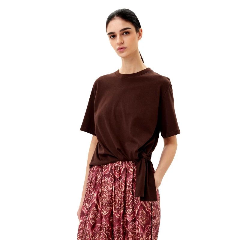 ViCOLO ViCOLO T-Shirt UD0043 Καφέ Regular Fit