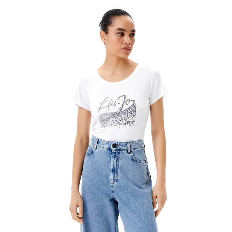 Liu Jo Beachwear Liu Jo Beachwear T-Shirt VA5157 JS360 Λευκό Regular Fit