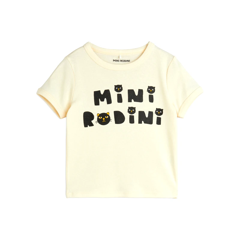 MINI RODINI MINI RODINI T-Shirt Cats 2512010611 Λευκό Regular Fit