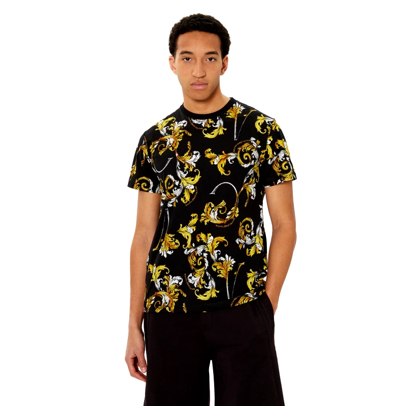 Versace Jeans Couture Versace Jeans Couture T-Shirt 78GAH6S0 Μαύρο Slim Fit