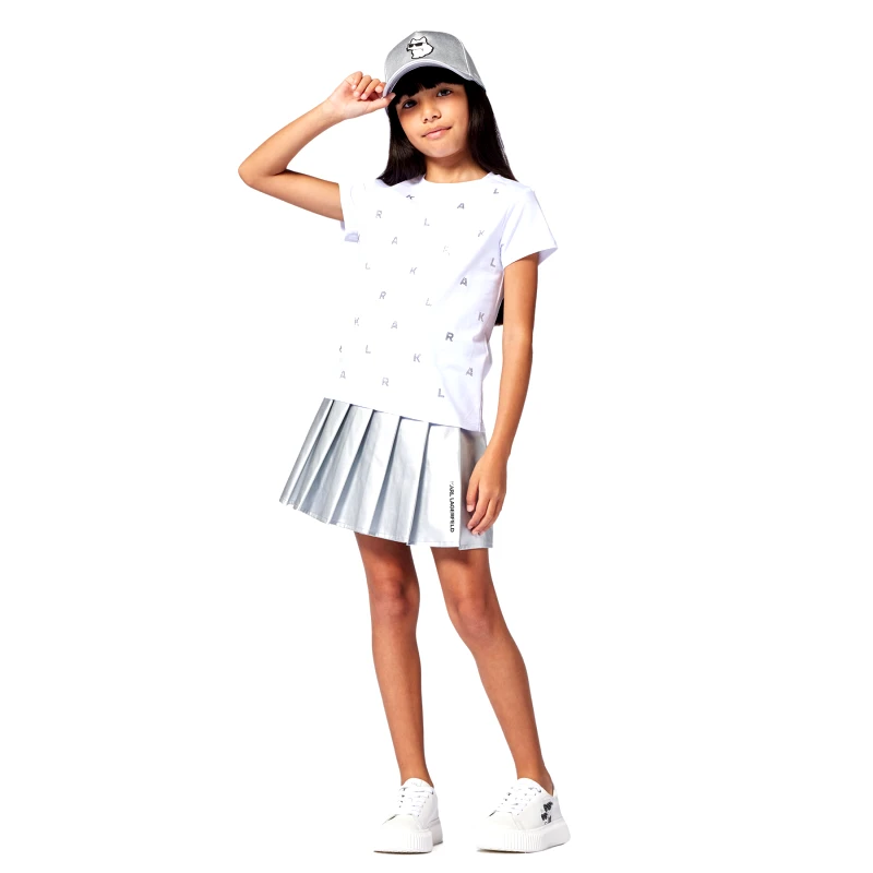 Karl Lagerfeld Kids Karl Lagerfeld Kids T-Shirt Z30571 S Λευκό Regular Fit