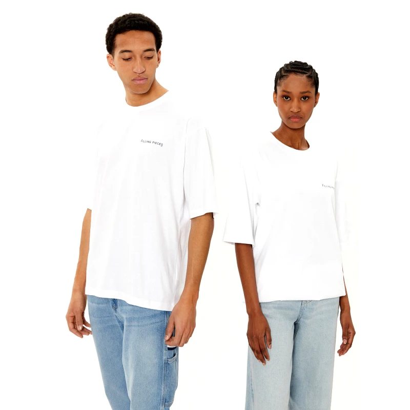 Filling Pieces Filling Pieces T-Shirt Unisex 7441378 Λευκό Boxy Fit