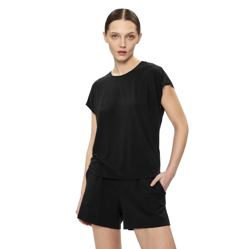 Calvin Klein Underwear Calvin Klein Underwear Μπλούζα πιτζάμας 000QS7157E Μαύρο Relaxed Fit