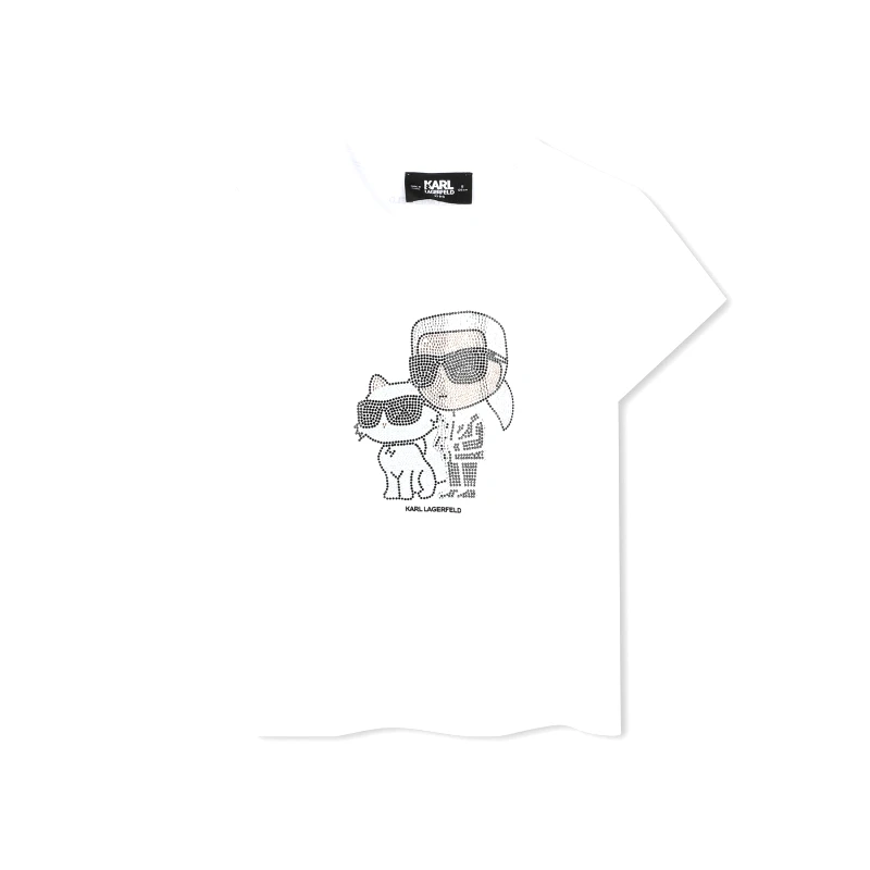 Karl Lagerfeld Kids Karl Lagerfeld Kids T-Shirt Z30489 D Λευκό Regular Fit