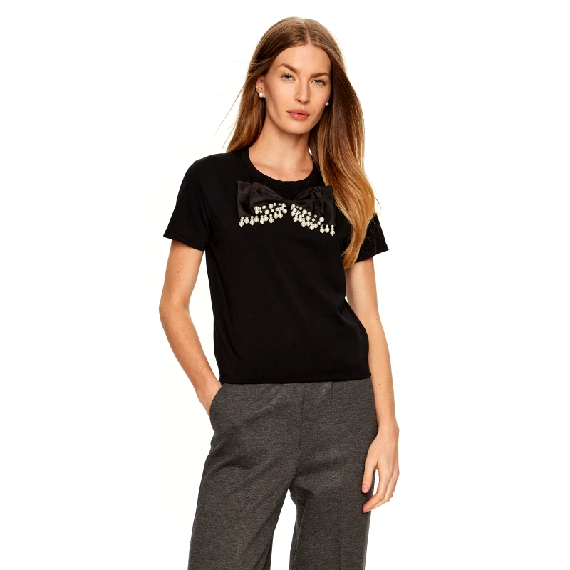 ViCOLO ViCOLO T-Shirt RS0042 Μαύρο Regular Fit