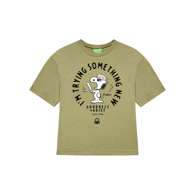 United Colors Of Benetton United Colors Of Benetton T-Shirt 3X1SC10NI Πράσινο Regular Fit