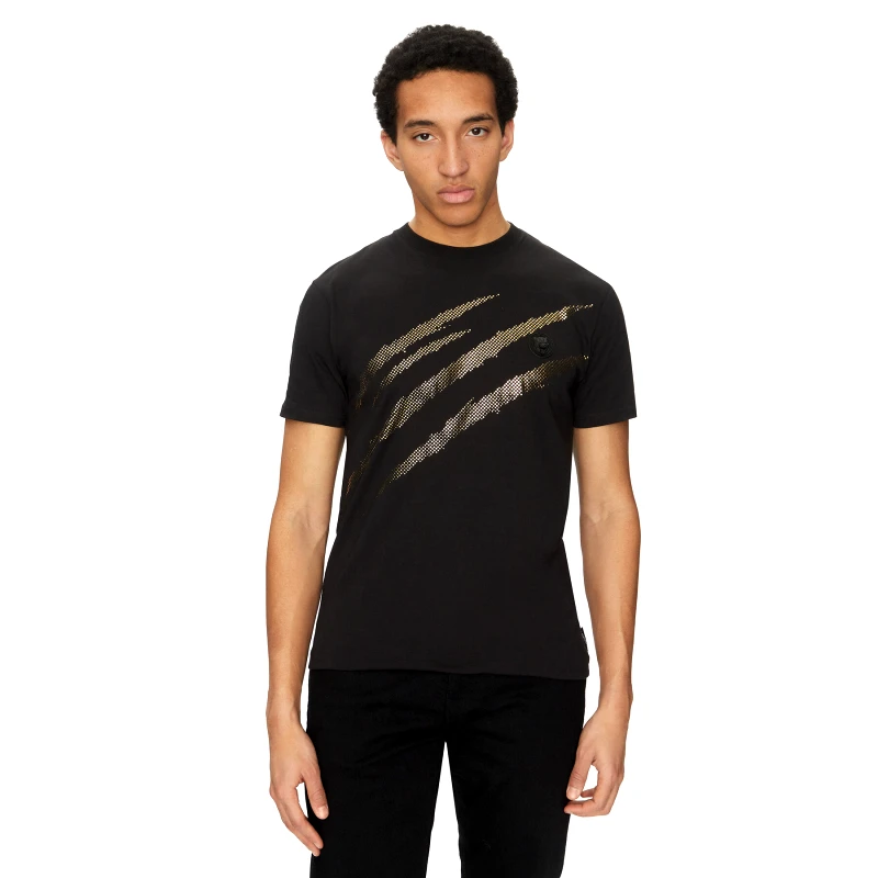 Plein Sport Plein Sport T-Shirt SAEC MTK8008 STE001N Μαύρο Regular Fit