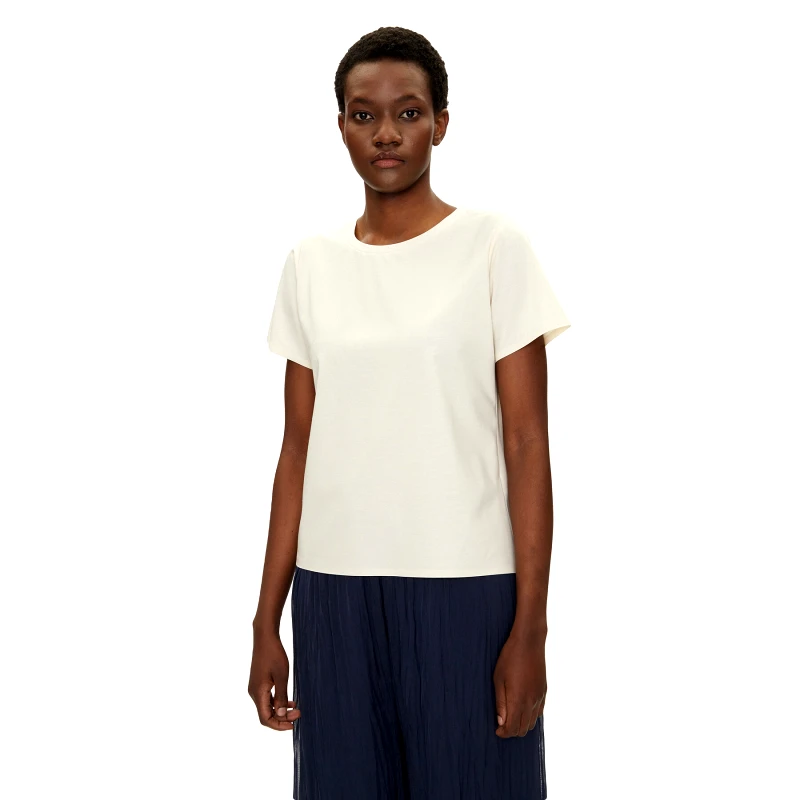 Bomboogie Bomboogie T-Shirt TW9081TJTK5 Εκρού Regular Fit