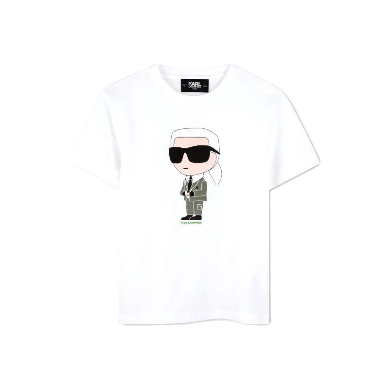 Karl Lagerfeld Kids Karl Lagerfeld Kids T-Shirt Z30437 S Λευκό Regular Fit