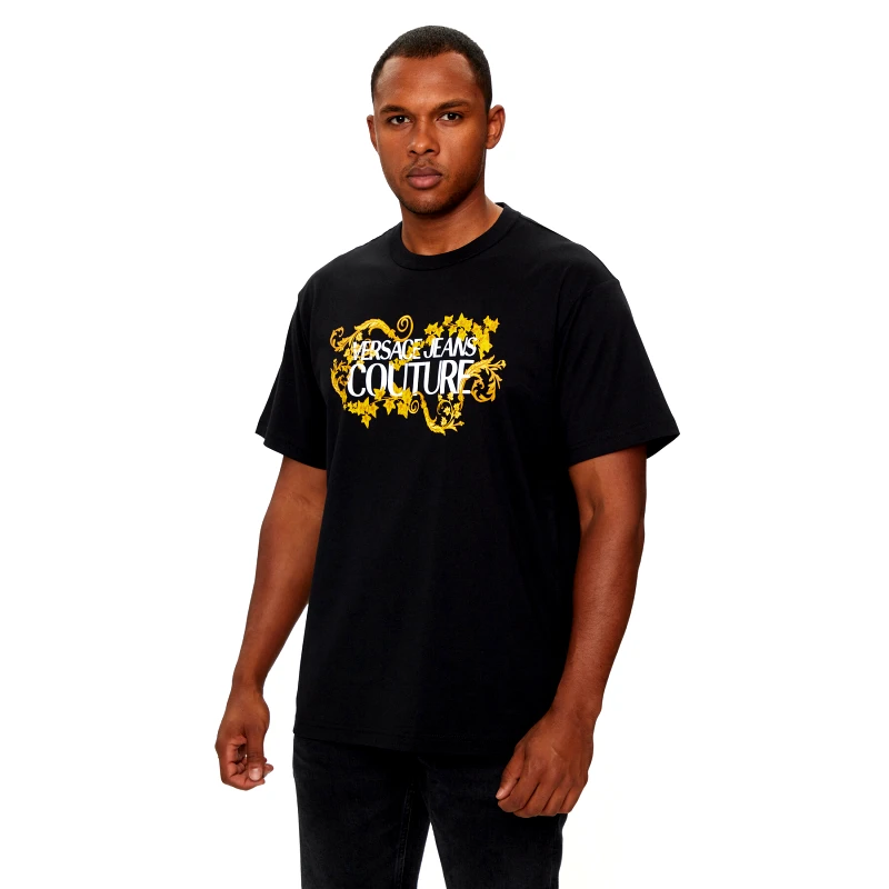 Versace Jeans Couture Versace Jeans Couture T-Shirt 77GAHE05 CJ00E Μαύρο Regular Fit