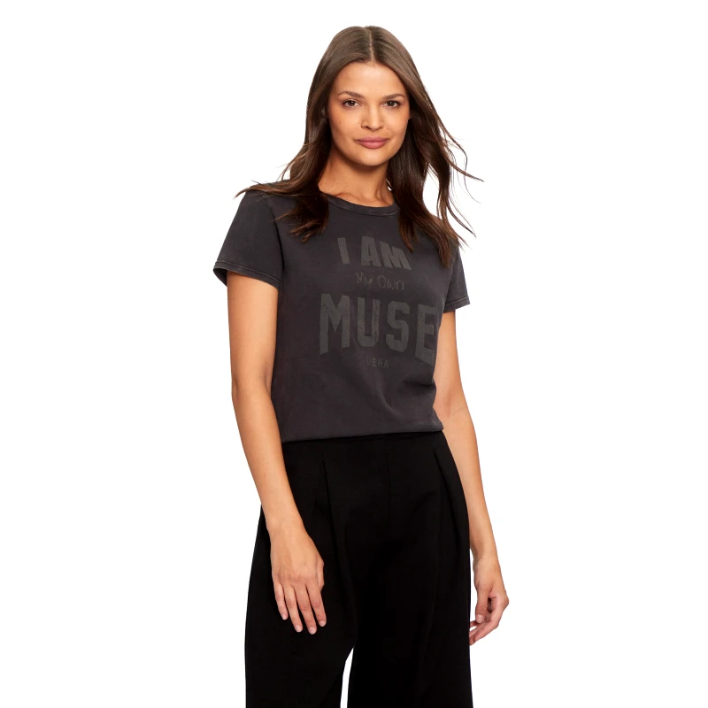 Deha Deha T-Shirt C12151 Μαύρο Regular Fit