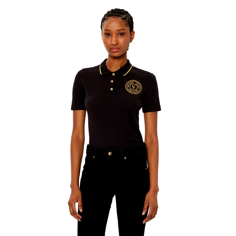 Versace Jeans Couture Versace Jeans Couture Polo 78HAGT00 Μαύρο Regular Fit
