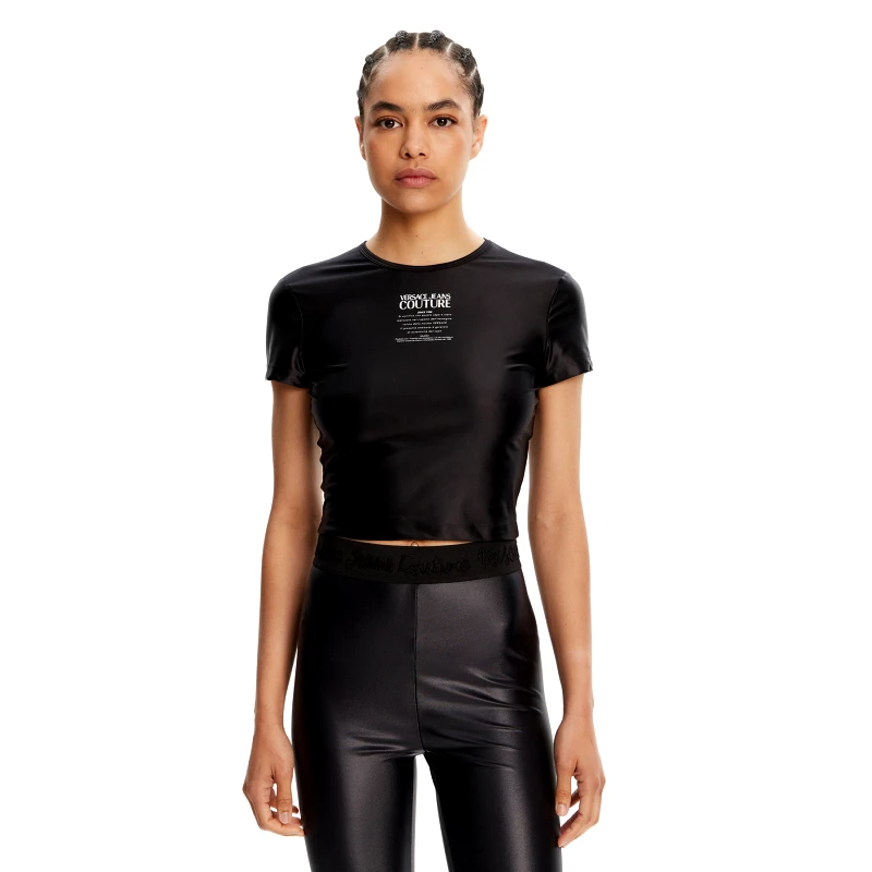 Versace Jeans Couture Versace Jeans Couture T-Shirt 78HAH6A2 Μαύρο Slim Fit