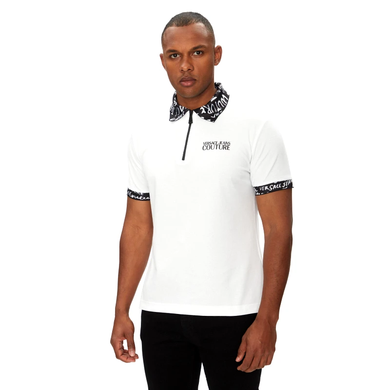 Versace Jeans Couture Versace Jeans Couture Polo 78GAGT02 Λευκό Regular Fit