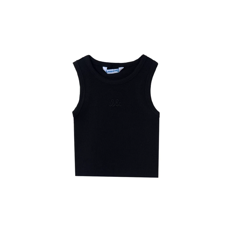 Mayoral Mayoral Τοπ 6032 Μαύρο Slim Fit