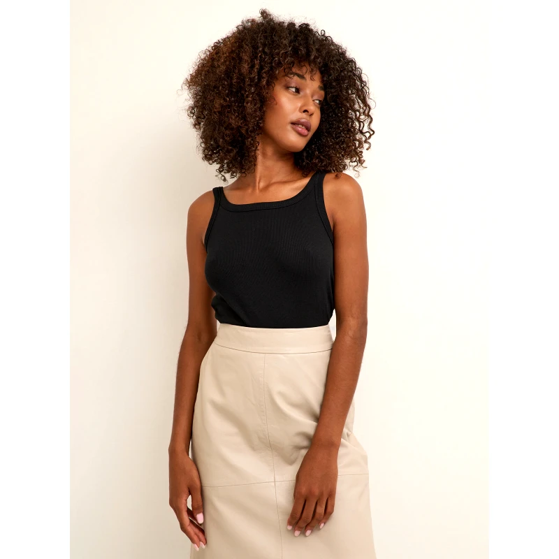 Kaffe Kaffe Τοπ Carna 10507348 Μαύρο Shaped Fit