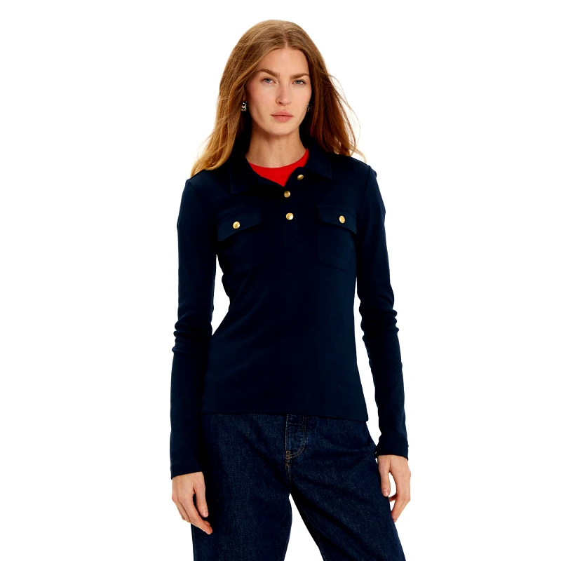 Tommy Hilfiger Tommy Hilfiger Polo WW0WW45308 Σκούρο μπλε Slim Fit