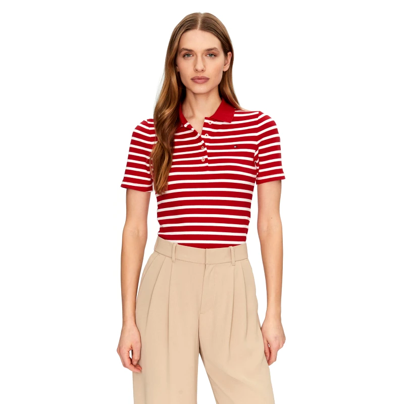 Tommy Hilfiger Tommy Hilfiger Polo 1985 WW0WW43225 Κόκκινο Slim Fit