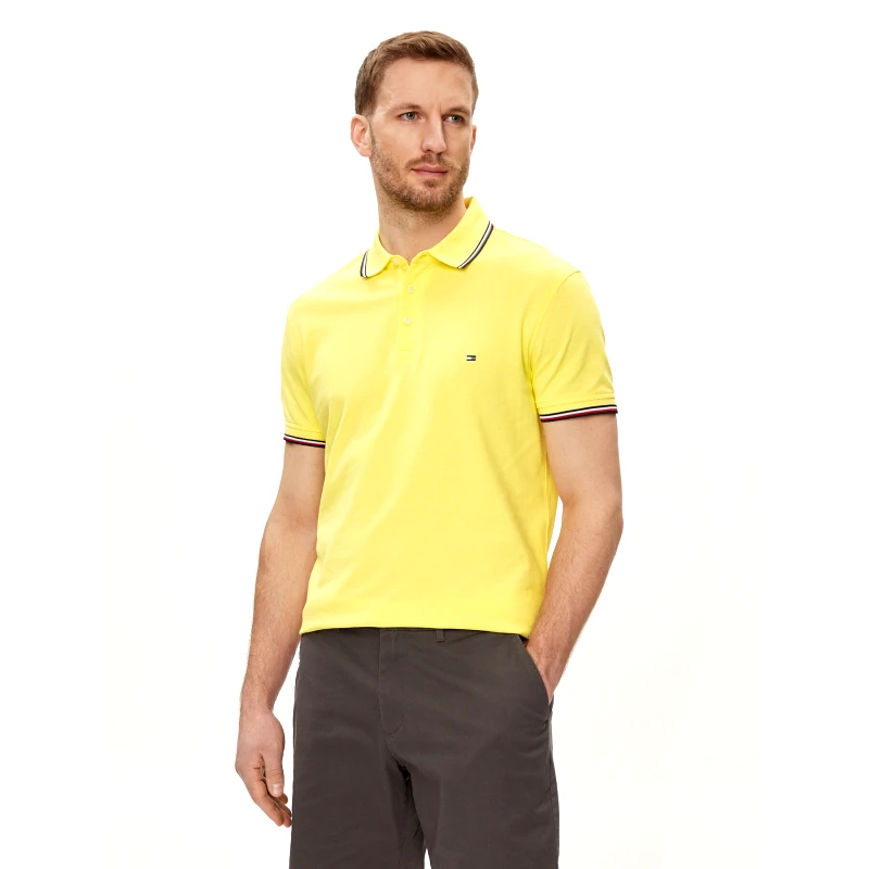 Tommy Hilfiger Tommy Hilfiger Polo 1985 MW0MW30750 Κίτρινο Slim Fit