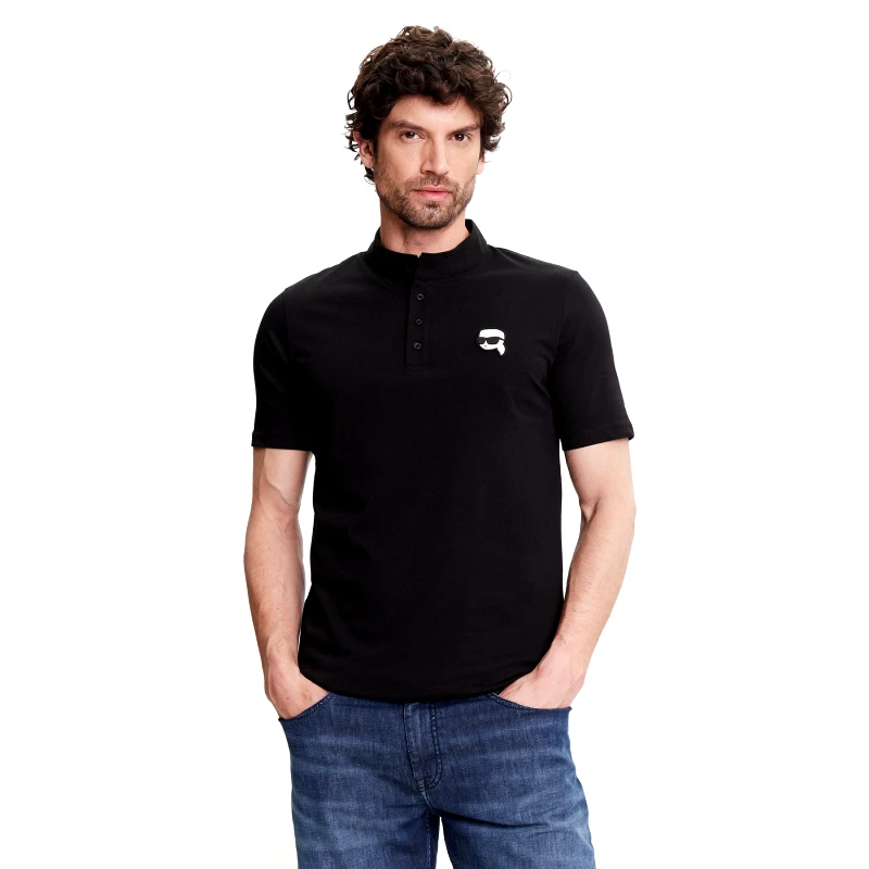 KARL LAGERFELD KARL LAGERFELD Polo 745023 552224 Μαύρο Regular Fit