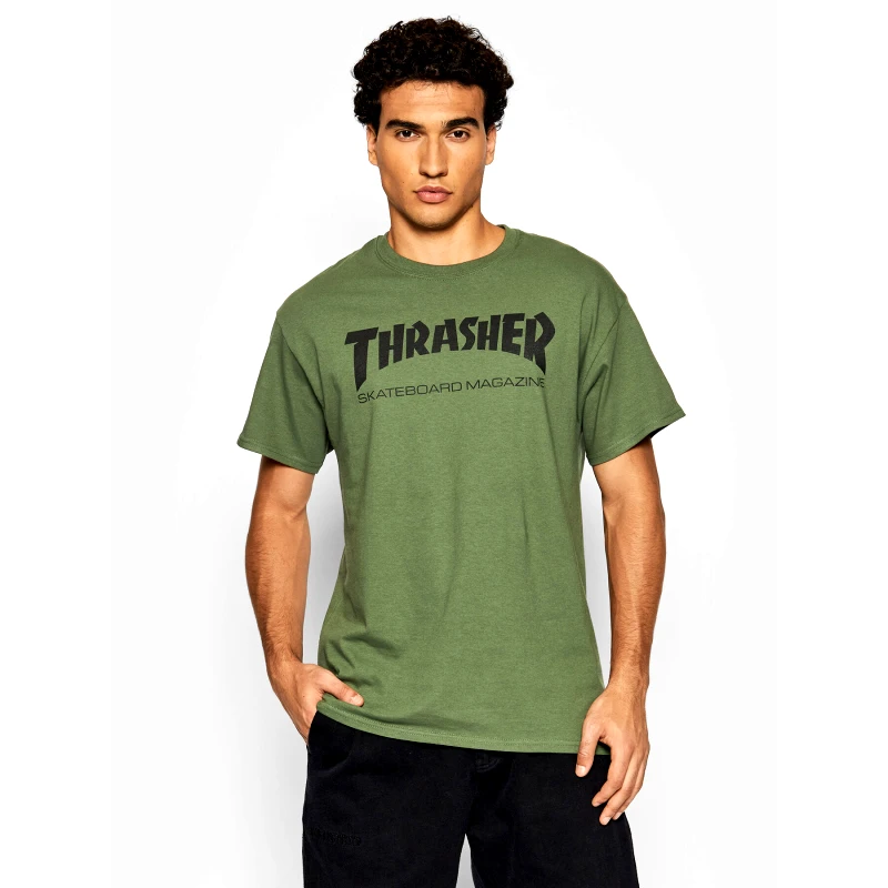 Thrasher Thrasher T-Shirt Skatemag Πράσινο Regular Fit