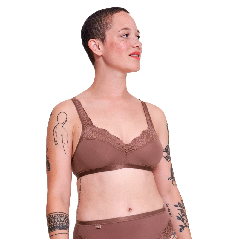 Sloggi Sloggi Σουτιέν χωρίς μπανέλα Romance 10031898 Καφέ
