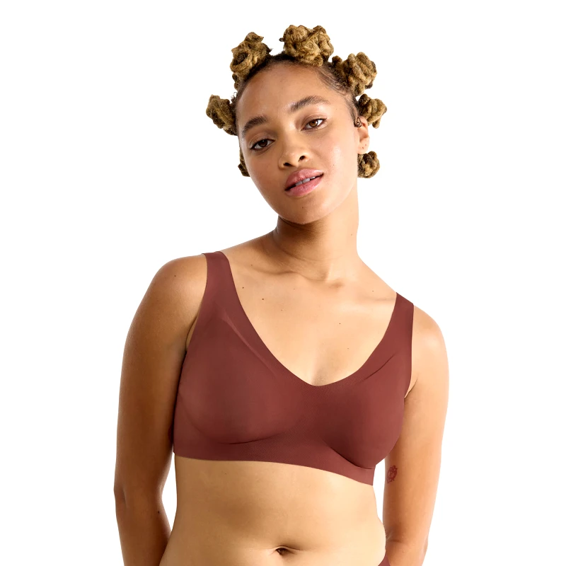 Sloggi Sloggi Σουτιέν χωρίς μπανέλα Zero Feel 10217728 Καφέ