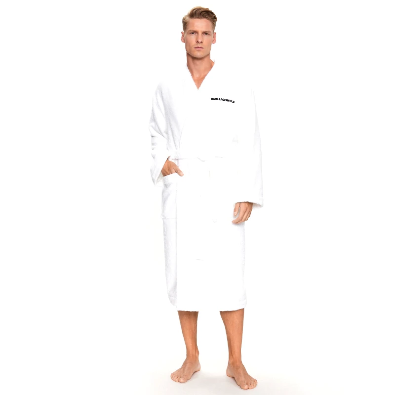 KARL LAGERFELD KARL LAGERFELD Ρόμπα Ikonik 230M2185 Λευκό