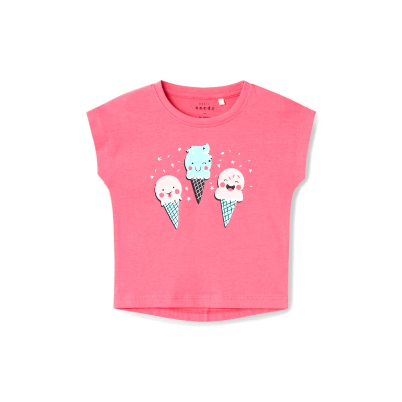 NAME IT NAME IT T-Shirt Vigea 13228175 Ροζ Regular Fit