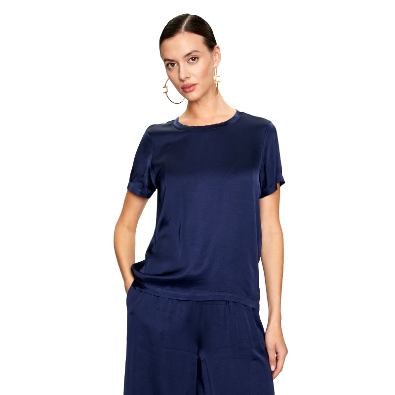 ViCOLO ViCOLO T-Shirt TB0040 Σκούρο μπλε Regular Fit