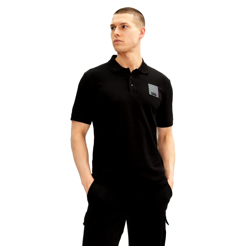KARL LAGERFELD KARL LAGERFELD Polo 745402 552235 Μαύρο Regular Fit